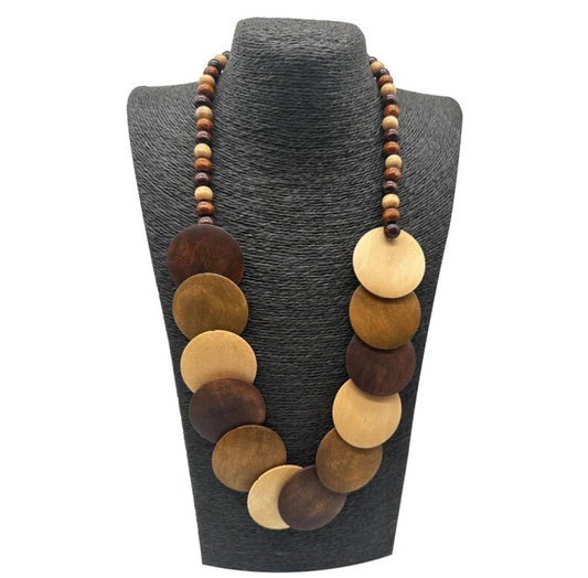 Brown wood Necklace